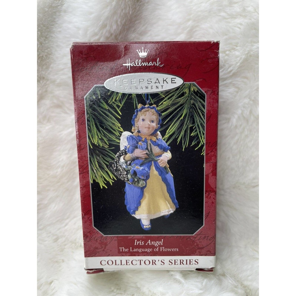 VINTAGE 1998 HALLMARK KEEPSAKE CHRISTMAS ORNAMENT IRIS ANGEL #3 IN SERIES